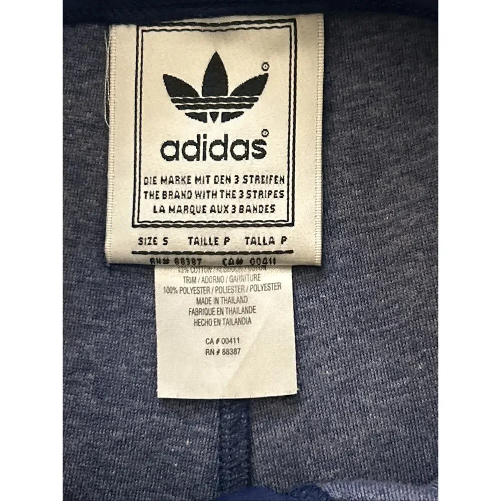 90's Adidas Trefoil Track Shorts Men’s S Navy Vintage Retro Running Streetwear